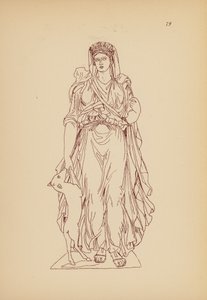 古希腊女性服饰（石版画） 作者 约翰·莫尔·史密斯