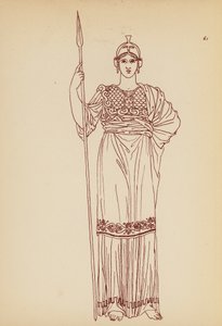古希腊女性服饰（石版画） 作者 约翰·莫尔·史密斯