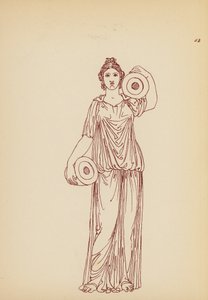 古希腊女性服饰（石版画） 作者 约翰·莫尔·史密斯