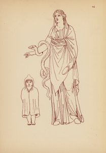 古希腊女性服饰（石版画） 作者 约翰·莫尔·史密斯