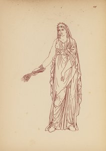 古希腊女性服饰（石版画） 作者 约翰·莫尔·史密斯