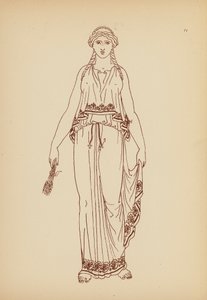古希腊女性服饰（石版画） 作者 约翰·莫尔·史密斯