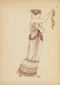 古希腊女性服饰（石版画） 作者 约翰·莫尔·史密斯