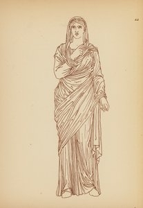古希腊女性服饰（石版画） 作者 约翰·莫尔·史密斯