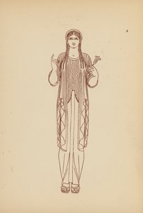 古希腊女性服饰（石版画） 作者 约翰·莫尔·史密斯