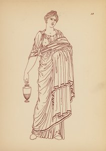 古希腊女性服饰（石版画） 作者 约翰·莫尔·史密斯