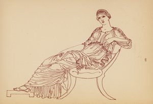古希腊女性服饰（石版画） 作者 约翰·莫尔·史密斯