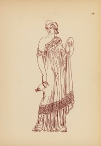 古希腊女性服饰（石版画） 作者 约翰·莫尔·史密斯