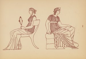 古希腊女性服饰（石版画）