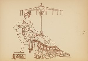 古希腊女性服饰（石版画） 作者 约翰·莫尔·史密斯