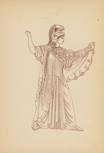 古希腊女性服饰（石版画） 作者 约翰·莫尔·史密斯