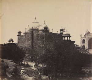 泰姬陵，休息室的后视图，图，c。 1858-1862。