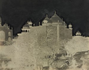 泰姬陵，休息室的后视图，图，c。 1858-1862。