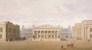 伦敦威斯敏斯特特拉法加广场，1828年 作者 约翰·纳什