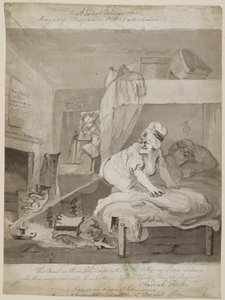 一种专利灭火器，是一种安全简便的模式，可以放出蜡烛，1801（笔，笔和墨水在纸上） 作者 约翰·尼克松
