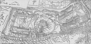 温莎城堡的诺登斯景色，1607年。1895年 作者 约翰·诺斯