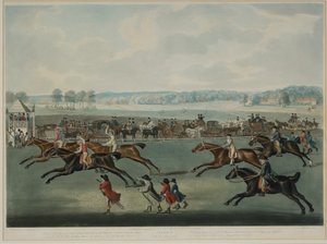 Ascot - Oatlands Sweepstakes, engraved by J.W. Edy (fl. 1780-1820), published in 1792 (aquatint) 作者 约翰诺特（后）赛多利斯