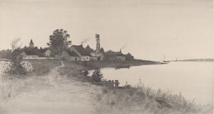 无标题的海岸景象，1891年。 作者 约翰·O·安德森