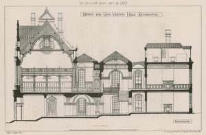 设计新的Vestry Hall，肯辛顿 作者 约翰·奥尔德里德·斯科特