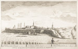St Andrews Delineated  - 从西北方向观看圣安德鲁斯市（纸上洗笔）