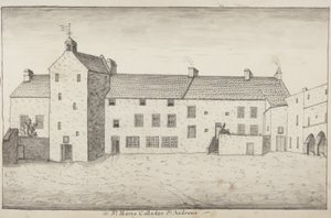 St Andrews Delineated  -  St Marys Colledge St Andrews（笔和纸上洗）