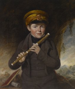 小长笛演奏家John Gurney，c.1800 作者 约翰奥皮