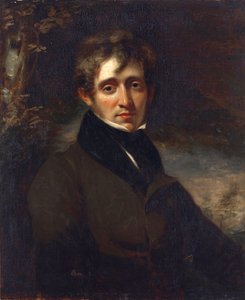 诗人托马斯-摩尔(More)(1779-1852)的肖像，作者是奥佩，约翰(1761-1807)。布面油画 作者 约翰奥皮