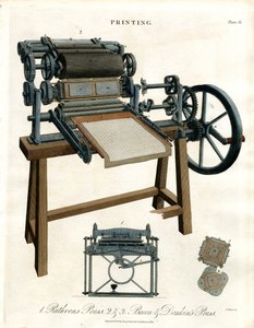 历史悠久的印刷机 作者 约翰·帕斯
