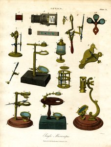 19 世纪初的简易显微镜 作者 约翰·帕斯
