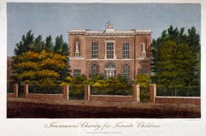 共济会女子慈善学校，威斯敏斯特桥路，兰贝斯，伦敦，1814年 作者 约翰·帕斯