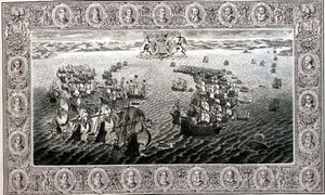 舰队(挂毯上的雕刻) 作者 约翰·派恩