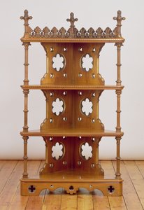 雕刻和镀金哥特式角落什么不是，c.1860（胡桃木）