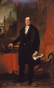 詹姆斯-本特利，圣巴塞洛缪医院的财务主管》，1848年 作者 约翰·普雷斯顿·奈特
