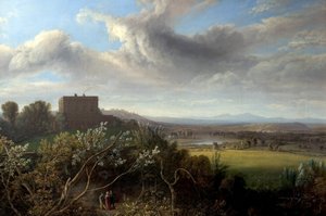 诺丁汉城堡，1832年 作者 约翰·罗森·沃克