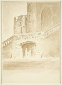 Redcliffe Conduit 和 North Porch 的一部分（绘画，水彩）