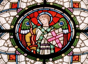 Denstone，Clayton＆Bell，John Richard Clayton（1827-1913），Angel with shield，c.1861