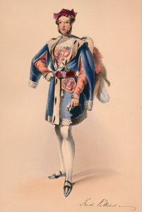 1842年5月12日，弗雷德里克·儿童维利尔斯（Frederick Child-Villiers）为维多利亚女王的BalCostumé女王装扮。