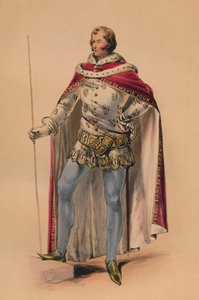 1842年5月12日，穿着维多利亚女王装扮成女王服装的嘉宾。