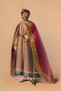 1842年5月12日，穿着维多利亚女王巴尔·科斯特梅女王服装的嘉宾。