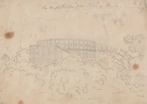 从 Vinculo 的 S. Pietro 看到的圆形剧场 作者 约翰·罗伯特·科森斯