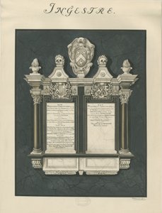 英吉利教堂--沃尔特-切特温德老少的石碑：绘画，nd [?19世纪]（绘画）。 作者 约翰·罗伯特·弗尼霍夫