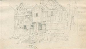 Uttoxeter Town - [Ale Warehouse]: pencil drawing, nd [?mid 19th cent] (drawing) 作者 约翰·罗伯特·弗尼霍夫