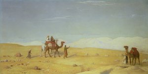 1866年在西奈沙漠中的摩西谷
