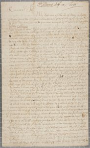 1691年，圣安德鲁斯的学生约翰·罗（John Row）写给他叔叔的一封信 作者 约翰·罗