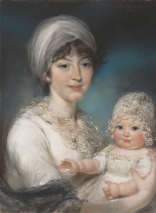 Robert Shurlock Henrietta夫人安妮·罗素（1775-1849）和她的女儿安（1801）。