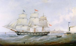 在泰恩河口的船&39;Salacia&39;