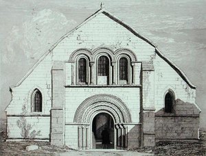 莱里教堂，靠近Pont de LArche，于1820年出版 作者 约翰·塞尔·科特曼