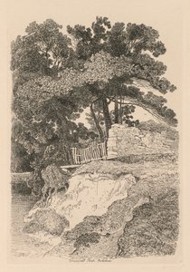 自由工作室（Liber Studiorum）：约克郡邓可公园（Duncomb Park）13板块：1838年第5号。 作者 约翰·塞尔·科特曼