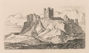 Liber Studiorum：图版 30，班布罗城堡，诺森伯兰 作者 约翰·塞尔·科特曼