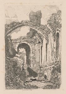 Liber Studiorum：第 33 版，北威尔士康威城堡 作者 约翰·塞尔·科特曼